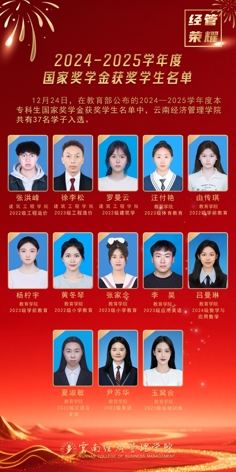 经管荣耀！37名经管学子获国家奖学金 第 5 张